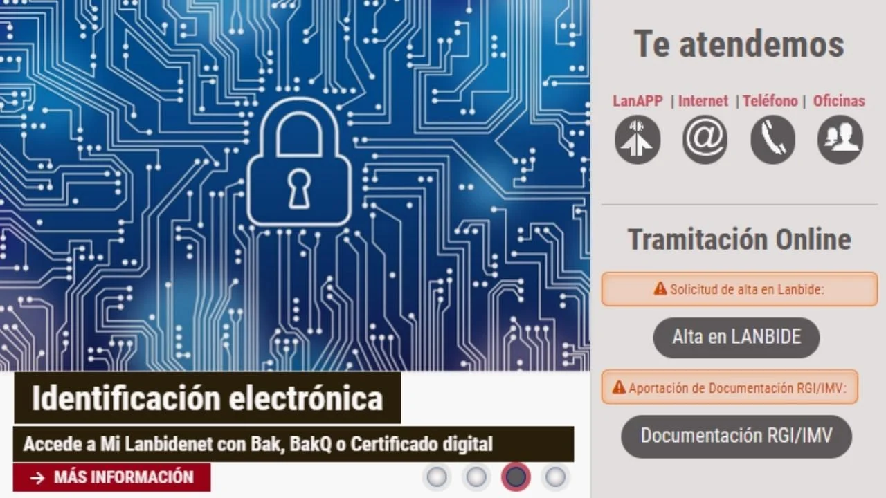 Cita Lanbide: ¿Cómo solicitarla y gestionar tus prestaciones en el Servicio Vasco de Empleo? 4 Pantallazo de la web para pedir cita en Lanbide en el País Vasco.
