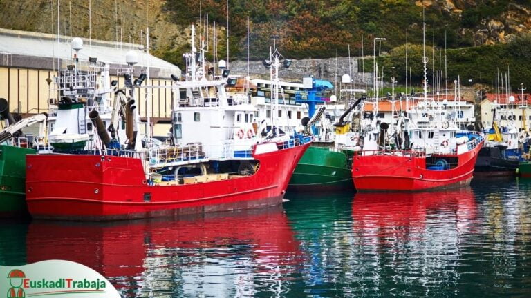 Foto de un puerto pesquero en referencia a las Oportunidades de empleo en el sector de Pesca y Acuicultura en Euskadi: Descubre las mejores opciones laborales.